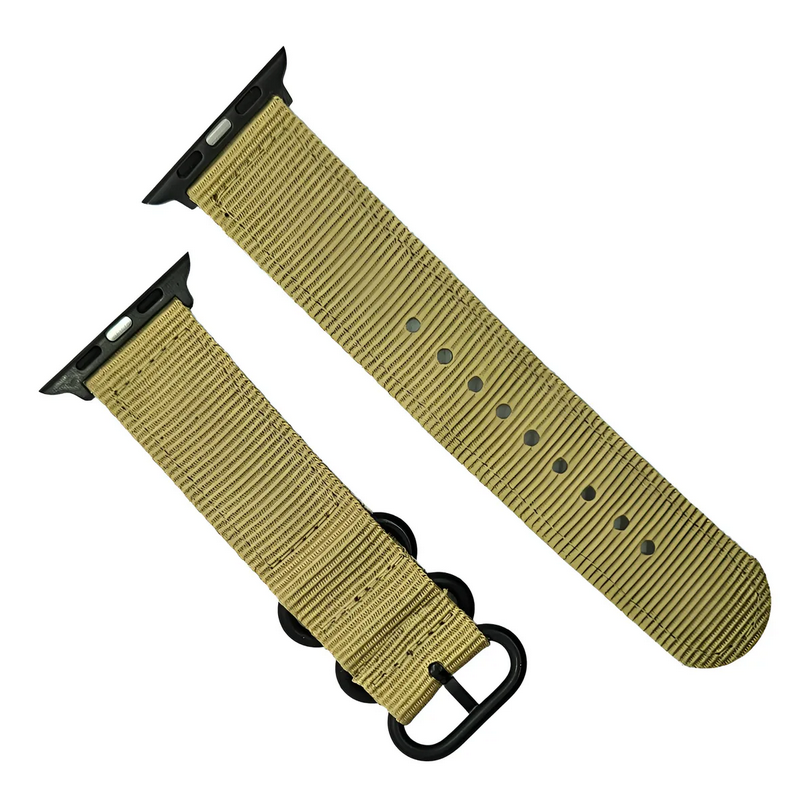Pulsos Compatibles Apple Watch Nylon - Cáfe Claro