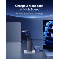 100W Baseus Cargador para Celulares o portatiles USB C  4 puertos GaN6